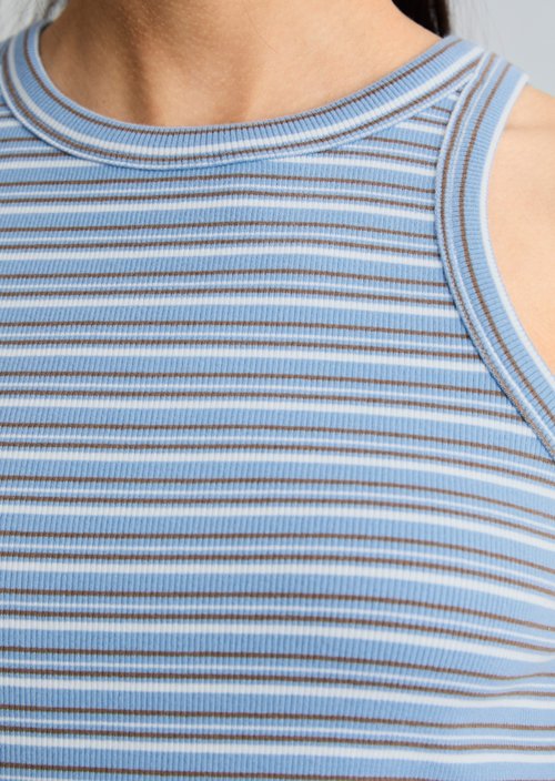 DfC ribbed top slim — Light Blue
