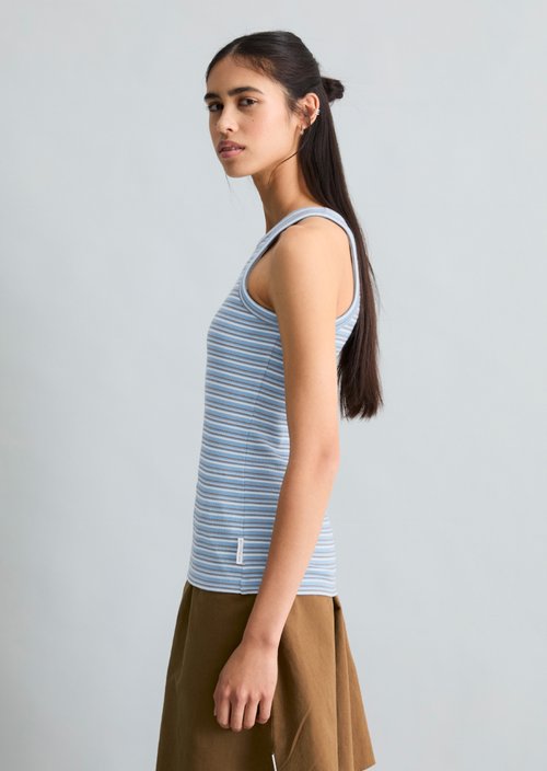 DfC ribbed top slim — Light Blue