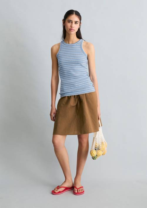 DfC Ripp-Top slim Light Blue in Frontalansicht