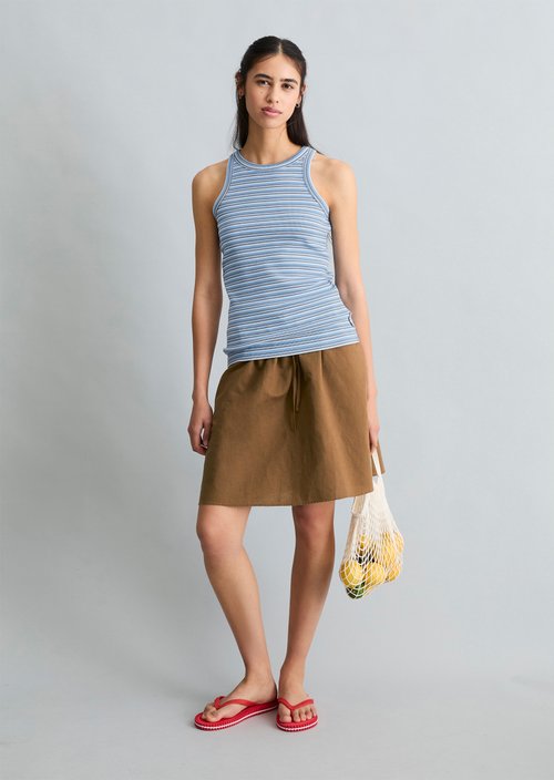 DfC ribbed top slim — Light Blue