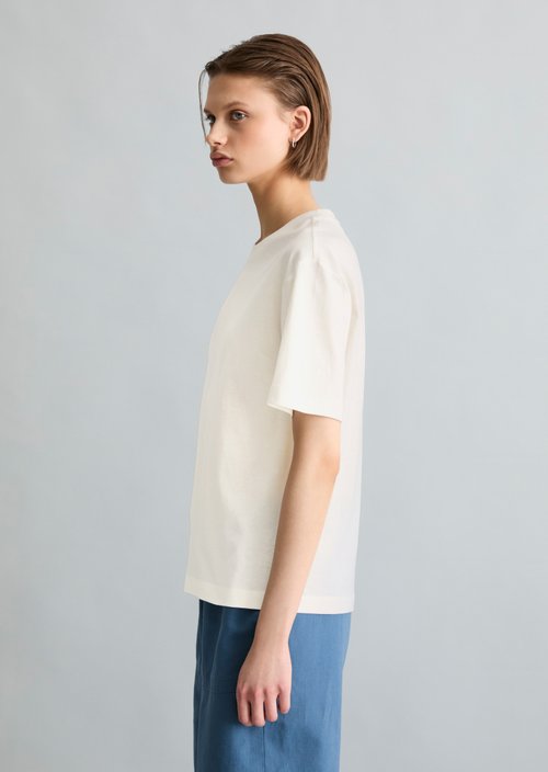 Basic regular T-shirt — Silky White