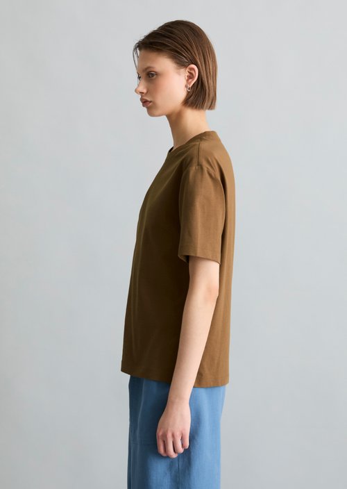 Basic regular T-shirt — Umbra Brown