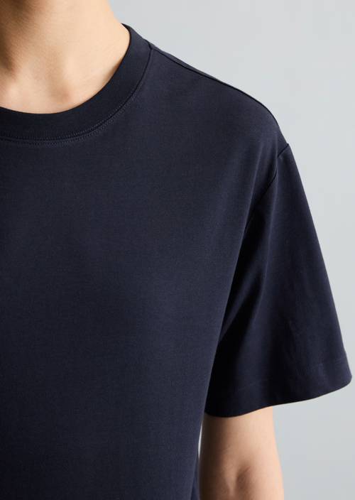 Basic-T-Shirt regular Blue Depths in Detailansicht