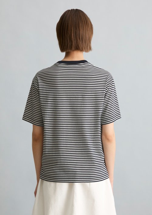 Regular striped T-shirt — Dark Blue