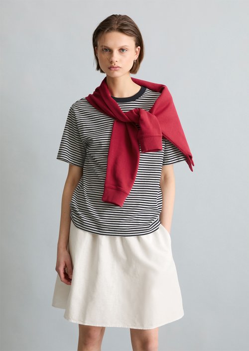 Regular striped T-shirt — Dark Blue