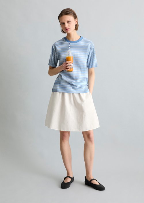 Regular striped T-shirt — Light Blue