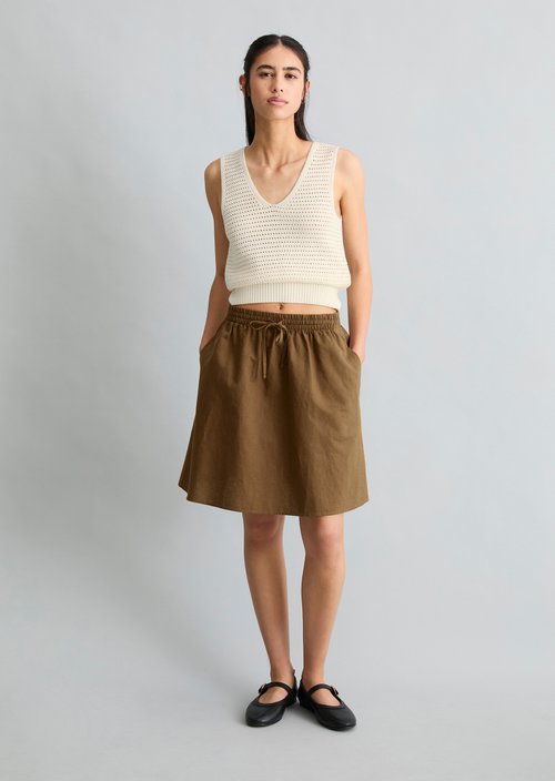 Knitted top slim — Creamy White