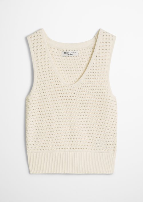 Knitted top slim — Creamy White