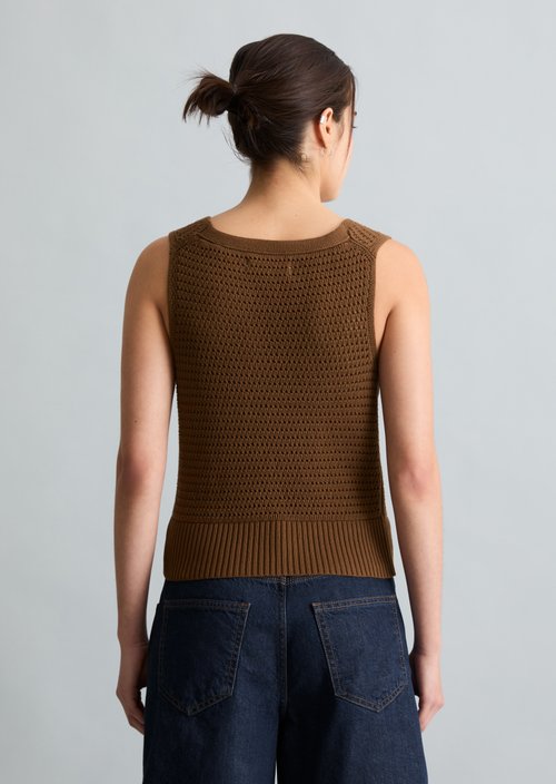 Knitted top slim — Umbra Brown