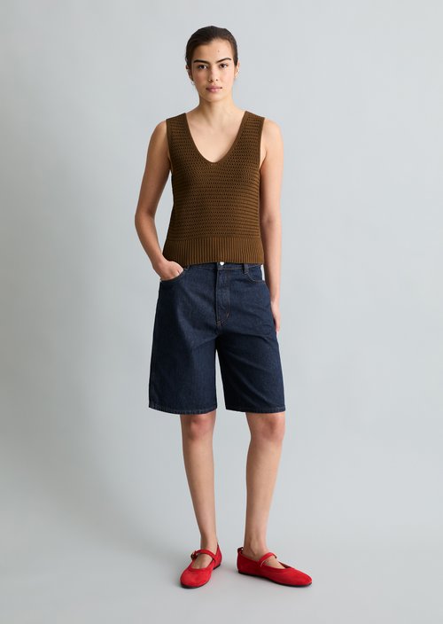 Knitted top slim — Umbra Brown