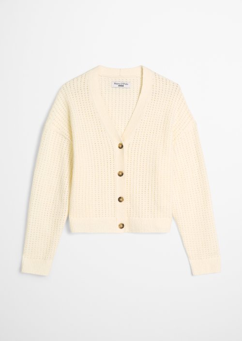 Relaxed cardigan — Creamy White
