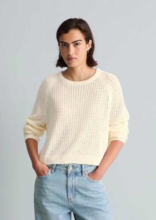 Sweater loose — Creamy White
