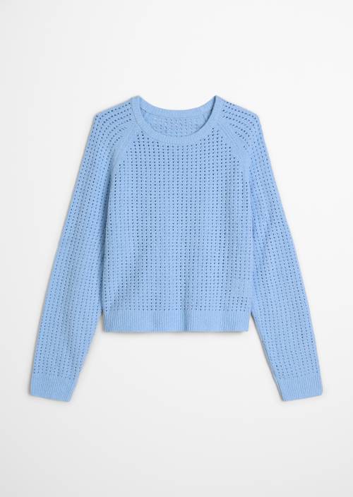 Pullover loose Flaxflower Blue in freigestellter Ansicht ohne Model
