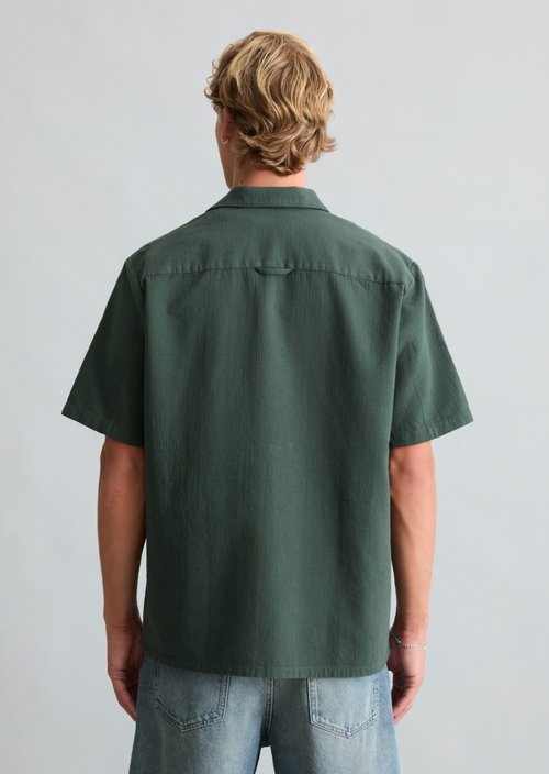 Regular short-sleeved shirt — Olive Branch Green (alternate view)