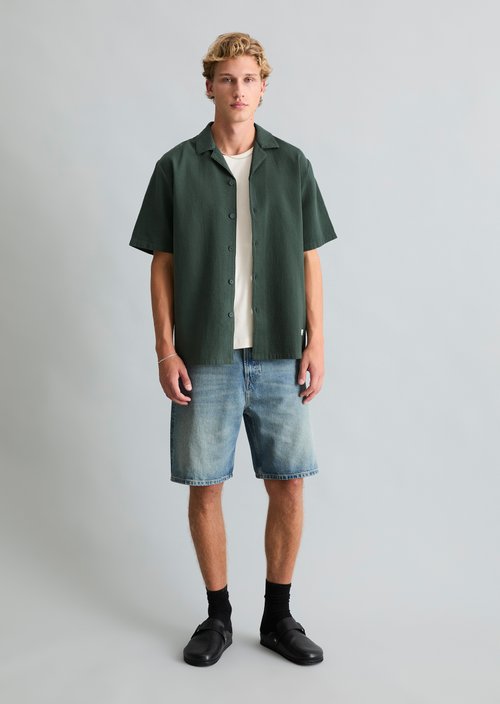 Regular short-sleeved shirt — Olive Branch Green