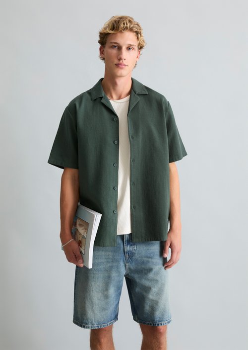 Regular short-sleeved shirt — Olive Branch Green