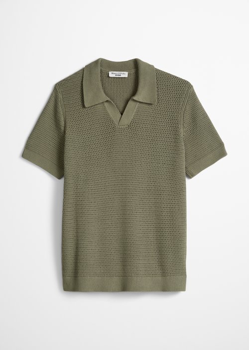 DfC knitted polo shirt relaxed — Chalky Sage