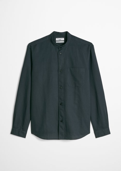 Regular stand-up collar shirt — Peppercorn Grey