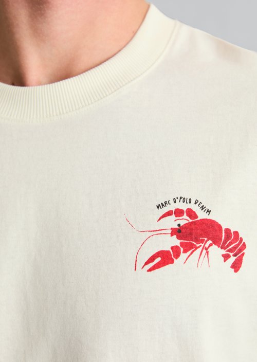 Crayfish Capsule T-Shirt — Silky White