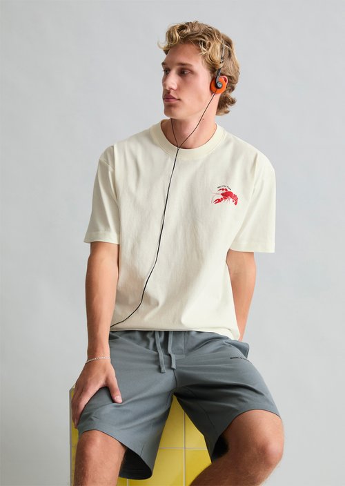 Crayfish Capsule T-Shirt — Silky White