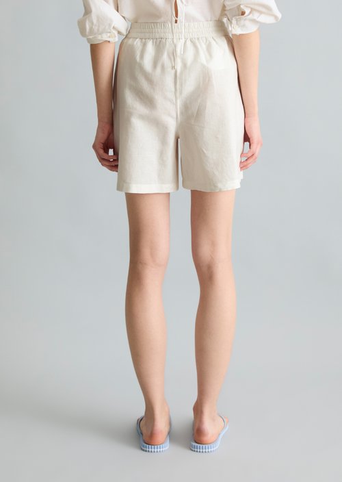 Slip-on pants regular — Silky White