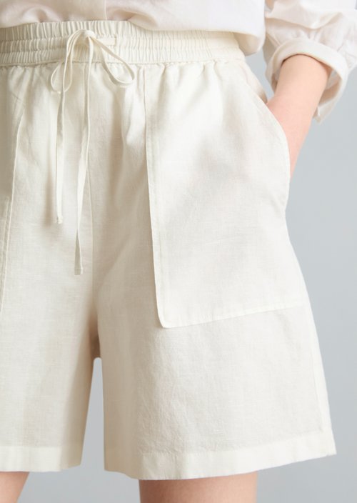 Slip-on pants regular — Silky White
