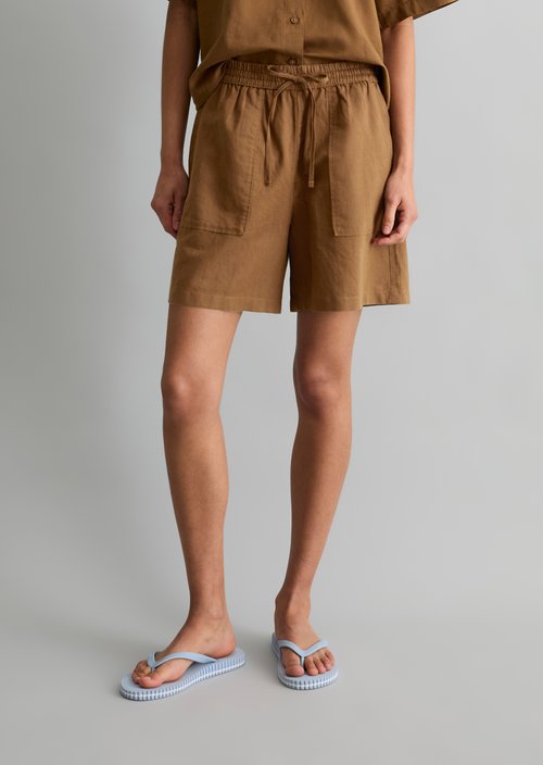 Slip-on pants regular — Umbra Brown