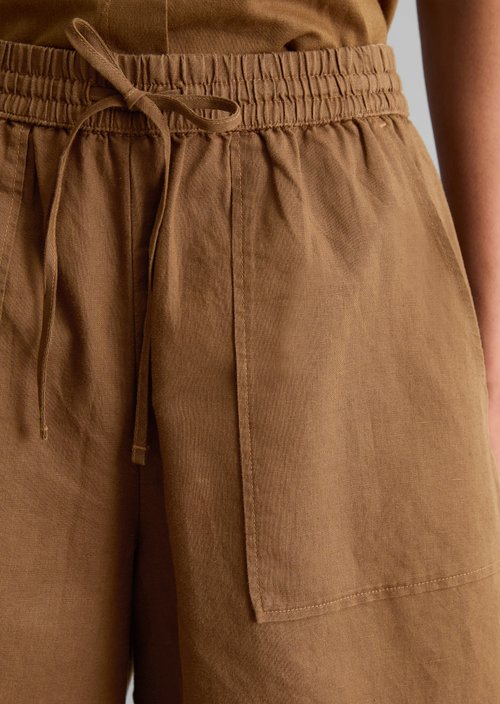 Slip-on pants regular — Umbra Brown