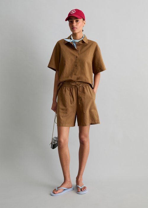 Slip-on pants regular — Umbra Brown