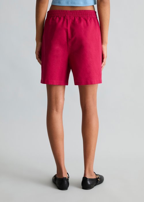 Slip-on pants regular — Vivid Cherry