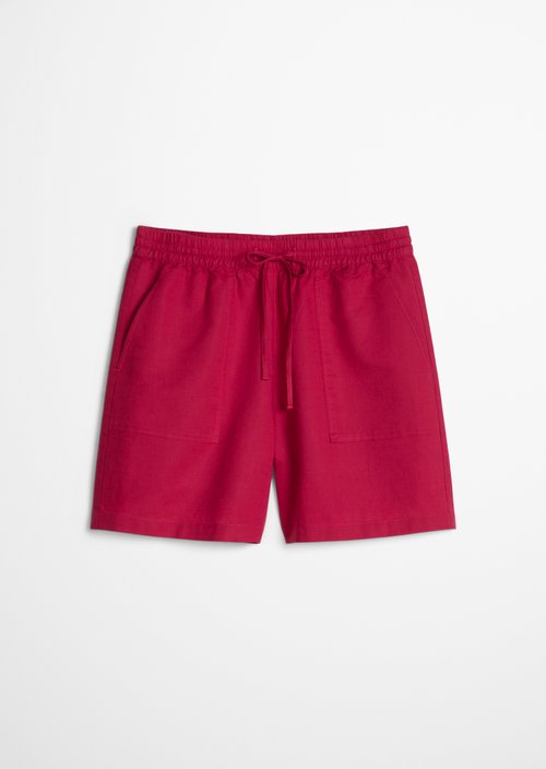 Slip-on pants regular — Vivid Cherry