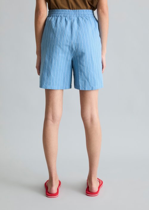 Striped shorts regular — Light Blue