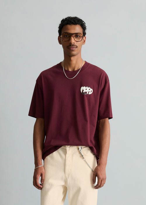 Relaxed T-shirt — Merlot Red