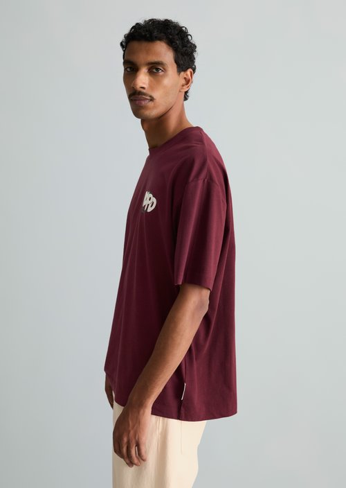 Relaxed T-shirt — Merlot Red