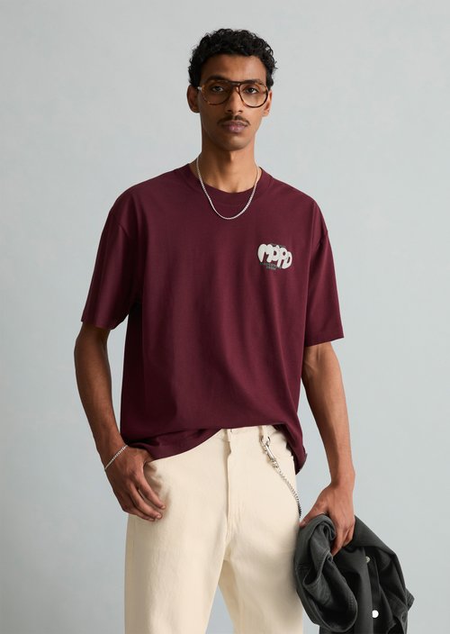 Relaxed T-shirt — Merlot Red