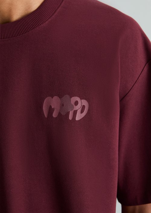 Relaxed T-shirt — Merlot Red