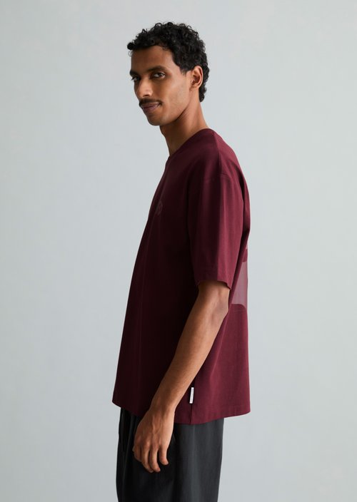 Relaxed T-shirt — Merlot Red
