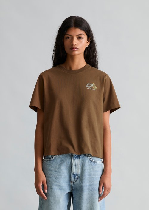Relaxed-fit T-shirt — Umbra Brown
