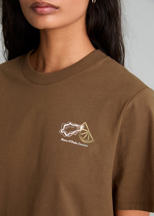 Relaxed-fit T-shirt — Umbra Brown