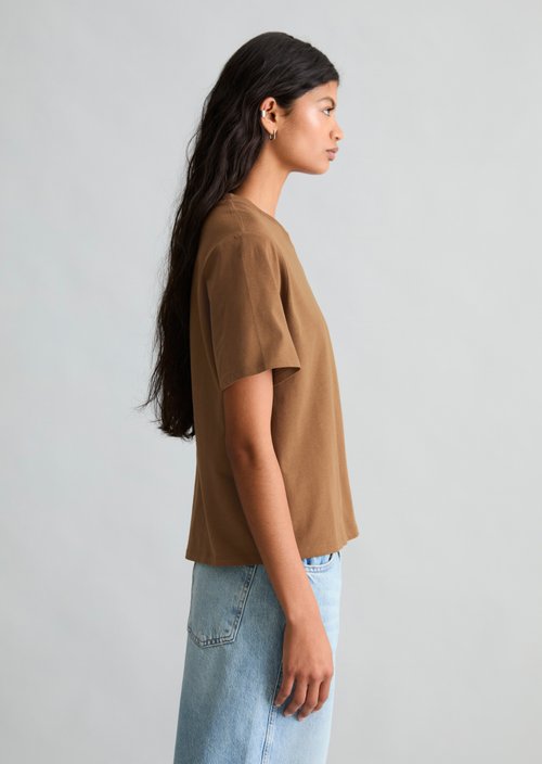 Relaxed-fit T-shirt — Umbra Brown