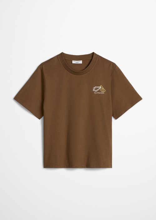 Relaxed-fit T-shirt — Umbra Brown