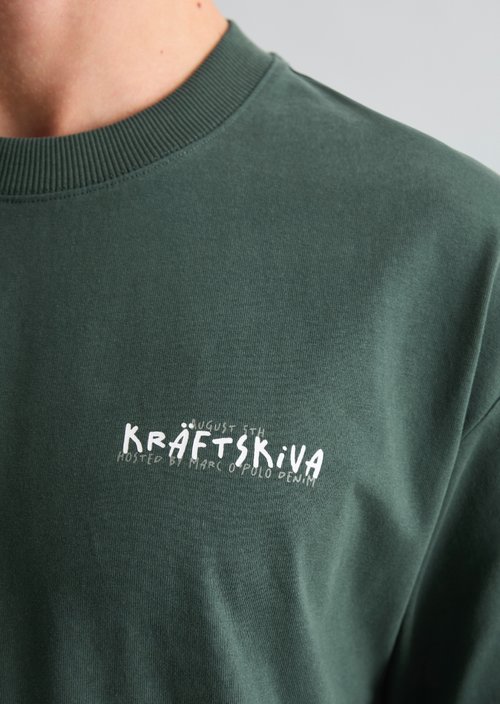 Crayfish Capsule T-Shirt — Olive Branch Green