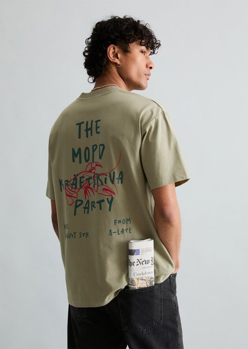 Crayfish Capsule T-Shirt — Chalky Sage