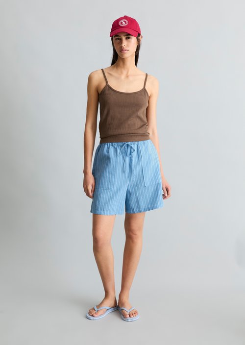 Spaghetti strap top slim — Umbra Brown