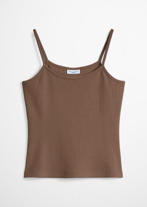 Spaghetti strap top slim — Umbra Brown
