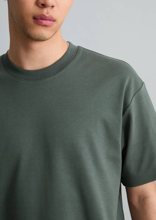T-shirt ample Moss Green en vue détaillée