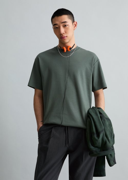 Relaxed-fit T-shirt — Moss Green
