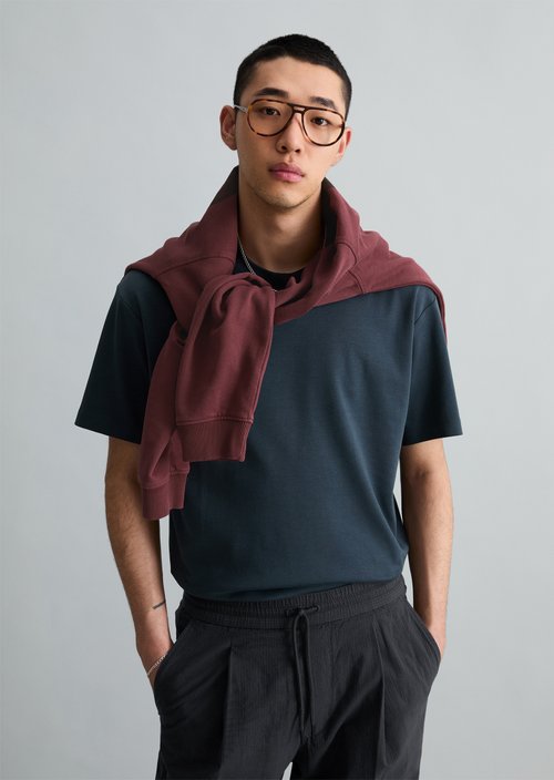 Relaxed-fit T-shirt — Peppercorn Grey