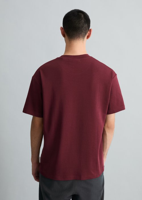 Relaxed-fit T-shirt — Merlot Red