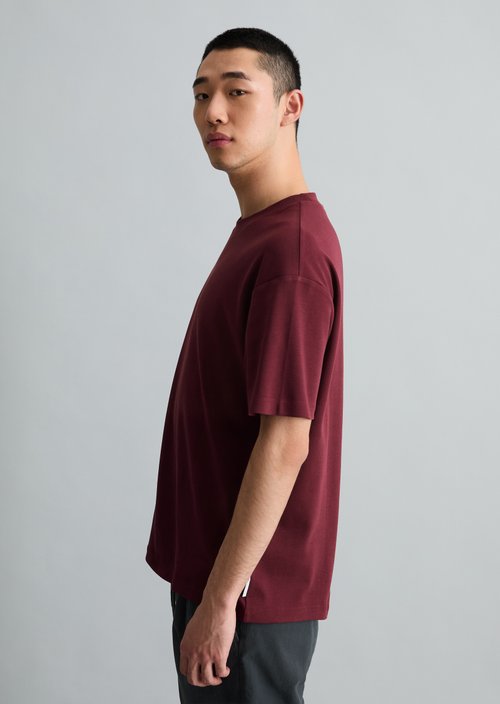 Relaxed-fit T-shirt — Merlot Red